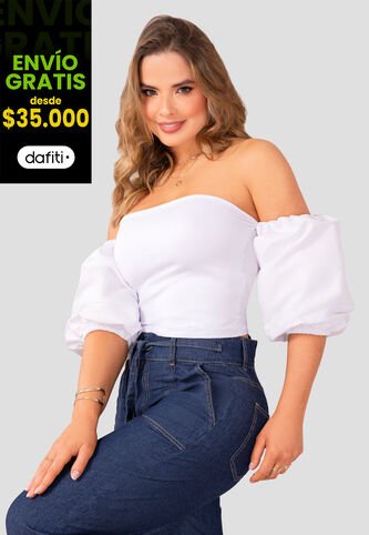 Blusa Mujer Blanco Mp 105167 MP