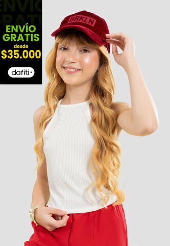 Camiseta Infantil Femenino Blanco Mp 104120 MP