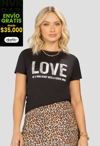 Camiseta Mujer Negro Mp 106953 MP