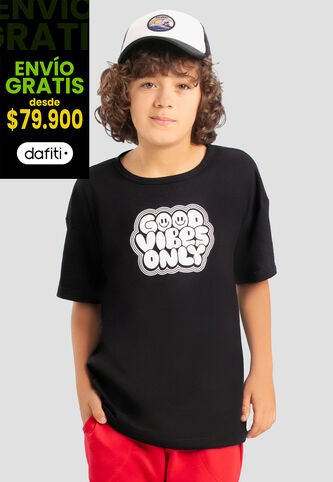 Camiseta Infantil Masculino Negro Mp 102777 MP