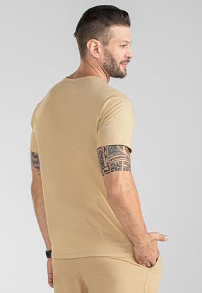 Camiseta Hombre Beige Mp 100495
