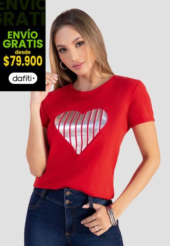 Camiseta Mujer Rojo Mp 103978 MP