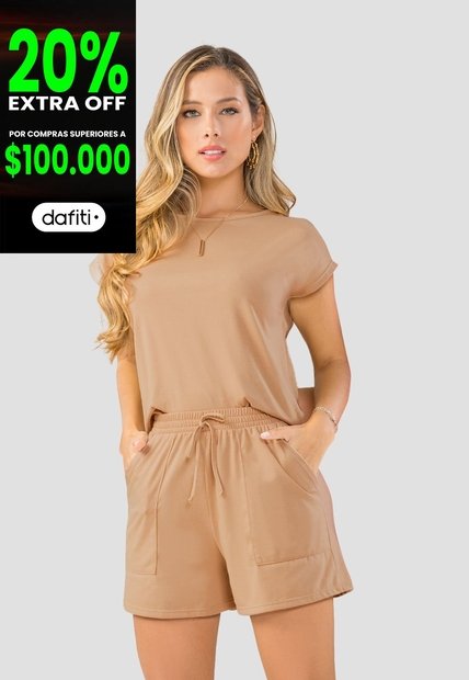 Conjunto Mujer Latte Mp 102318