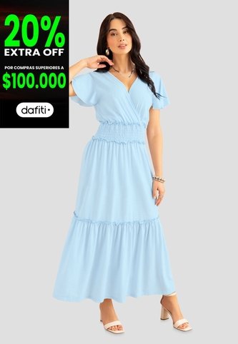 Vestido Mujer Azul Baby Mp 112659 MP