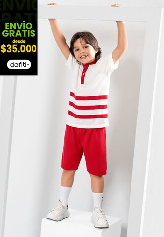 Conjunto Infantil Masculino Rojo Mp 104851 MP