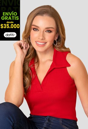 Blusa Mujer Rojo Mp 108314