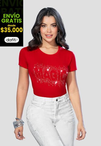 Camiseta Mujer Rojo Mp 105174 MP