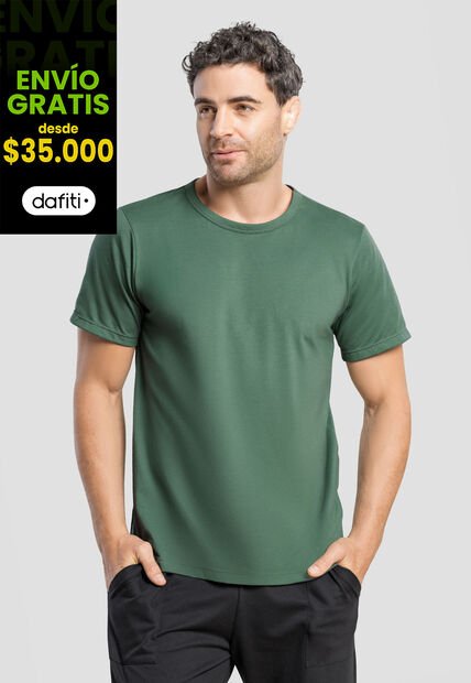Camiseta Hombre Verde Mp 34556