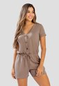 Enterizo Corto Mujer Café Pardo Mp 111079 de MP