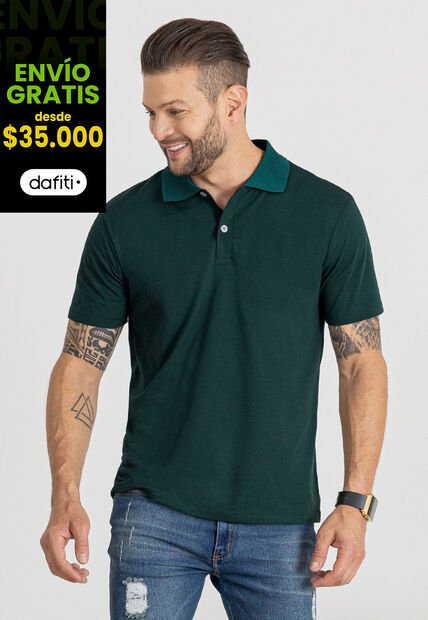 Polo Hombre Verde Mp 96038