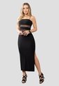 Vestido Largo Mujer Negro Mp 113869 de MP