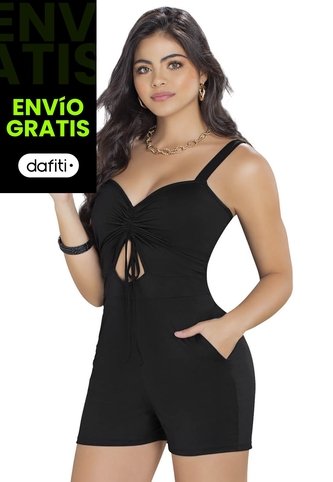Enterizo Corto Exterior Negro Mp 91733 MP