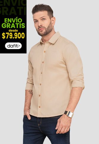 Camisa Hombre Beige Mp 103618 MP