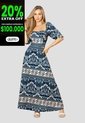 Vestido Largo Mujer Estampado Mp 112513 de MP