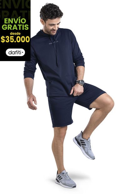 Bermuda Hombre Azul Navy Mp 6445
