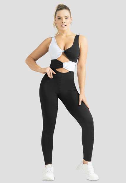 Enterizo Largo Mujer Negro Mp 103011