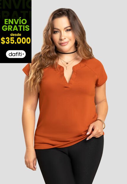 Blusa Mujer Naranja Mp 104190