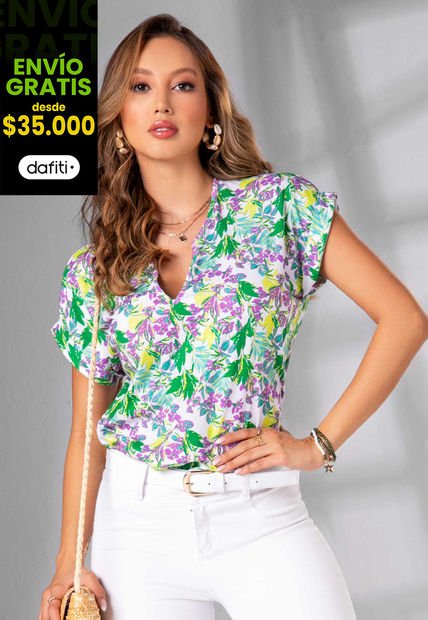 Camiseta Mujer Estampado Mp 2811