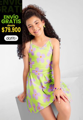 Vestido Infantil Femenino Multicolor Mp 102802