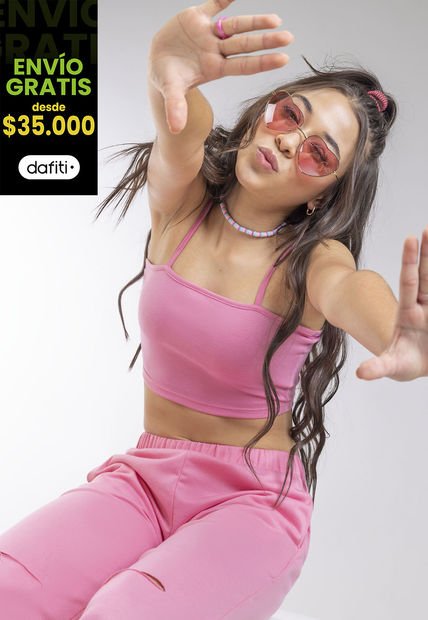 Crop Top Paq X2 Infantil Multicolor Mp 2178