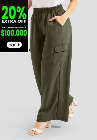 Pantalón Mujer Verde Militar Mp 112324 MP