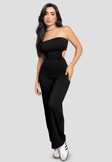 Enterizo Largo Mujer Negro Mp 110792