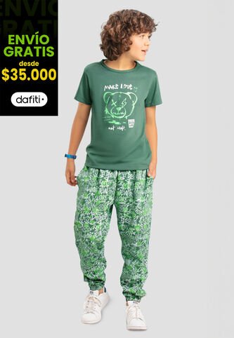 Conjunto Infantil Masculino Verde Mp 103680 MP