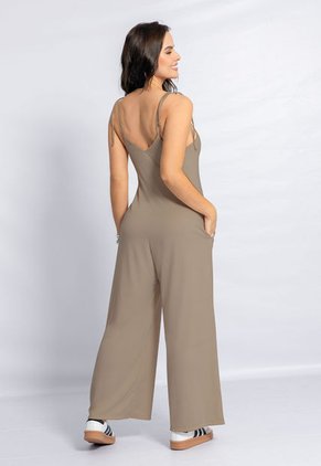 Enterizo Largo Mujer Café Pardo Mp 7230