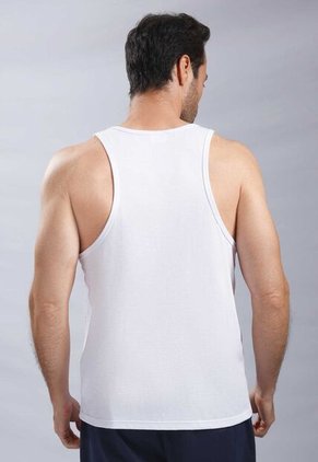 Camisilla Paq X2 Hombre Azul-Blanco Mp 113958