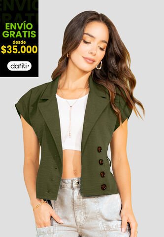 Blusa Mujer Verde Militar Mp 110130 MP