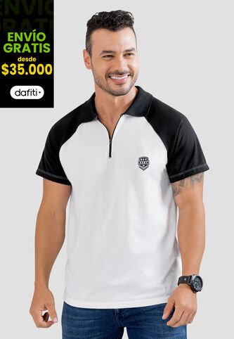 Polo Hombre Blanco Mp 104555 MP