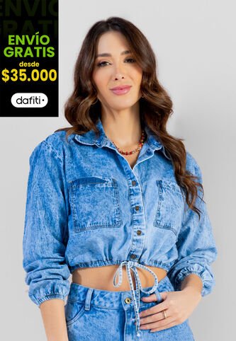 Camisa Mujer Azul Mp 103394 MP