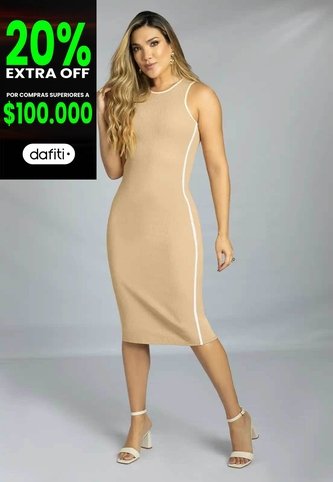 Vestido Largo Mujer Latte Mp 111776 MP