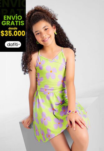 Vestido Infantil Femenino Multicolor Mp 102802 MP
