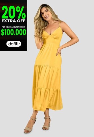 Vestido Largo Mujer Girasol Mp 111399 MP