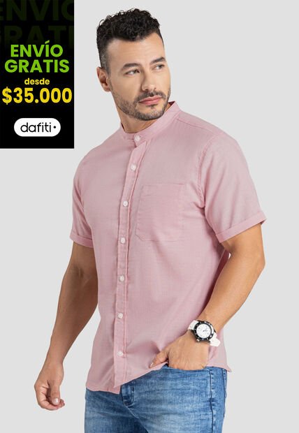 Camisa Hombre Palo De Rosa Mp 3139