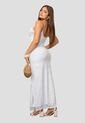 Vestido Largo Mujer Blanco Mp 113859 de MP