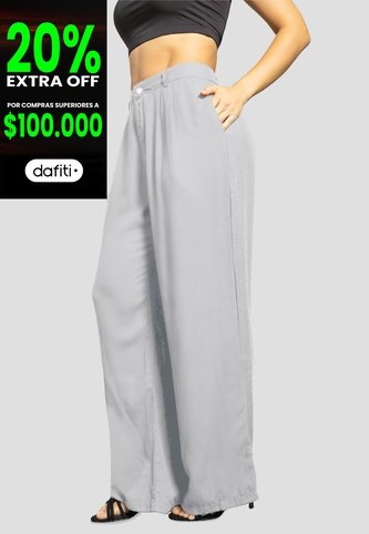Pantalón Mujer Gris Claro Mp 112221 MP