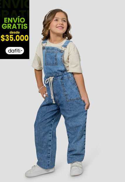 Overall Infantil Femenino Azul Mp 107578