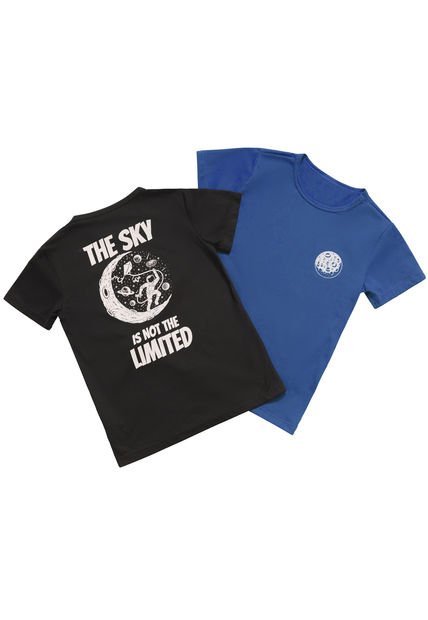 Camiseta Paq X2 Infantil Masculino Multicolor Mp 102609