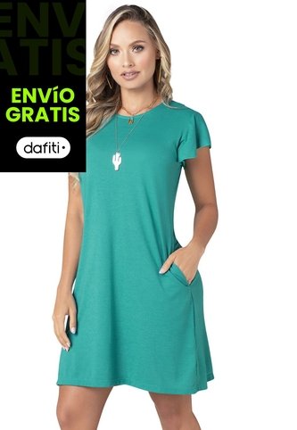 Vestido Corto Mujer Verde Jade Mp 68383 MP
