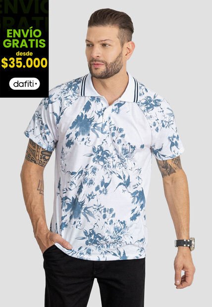 Polo Hombre Blanco Mp 103966