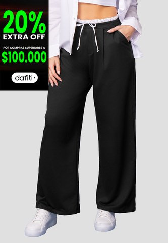 Pantalón Mujer Negro Mp 112040 MP