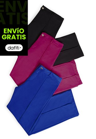 Pantalón Mujer Negro Mp 89017 MP