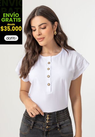Blusa Mujer Blanco Mp 103990 MP