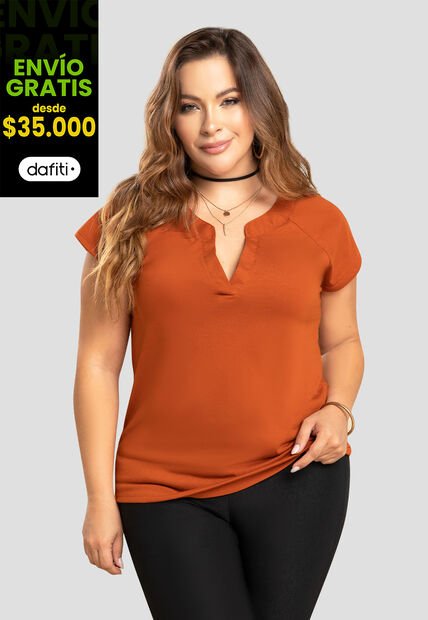 Blusa Mujer Naranja Mp 104190