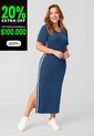 Vestido Largo Mujer Azul Profundo Mp 112017 de MP