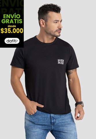 Camiseta Hombre Negro Mp 101746 MP