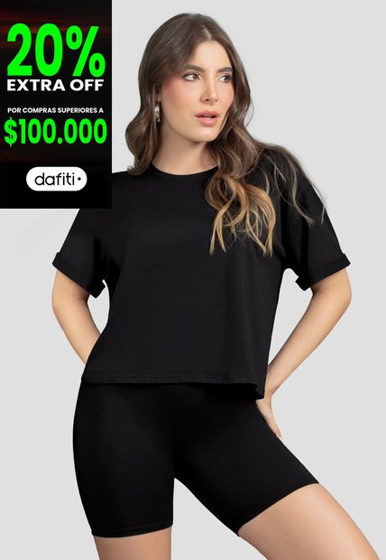 Conjunto Mujer Negro Mp 110978