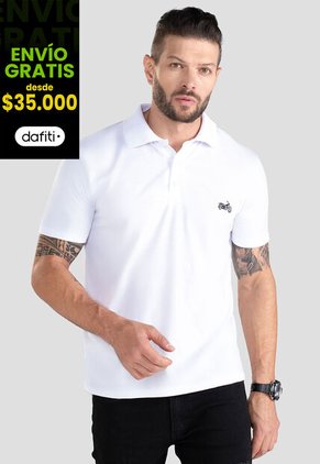 Polo Hombre Blanco Mp 101105